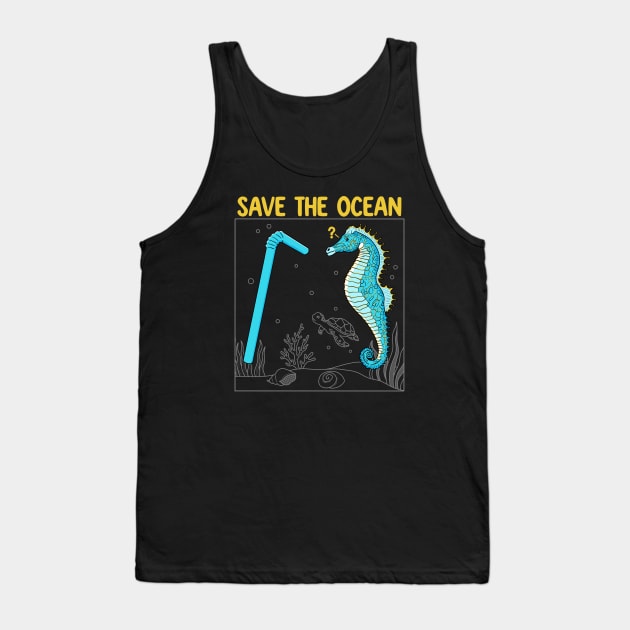 Save the Ocean Tank Top by Tebscooler